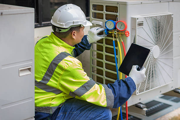 Professional Hvac Maintenance technician working in Irvington, NY
